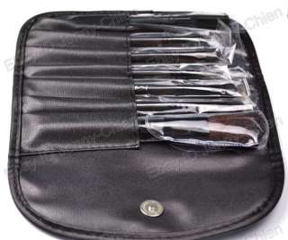 7PCS Makeup Brush Cosmetic Brushes Set & 1 Leather bag  