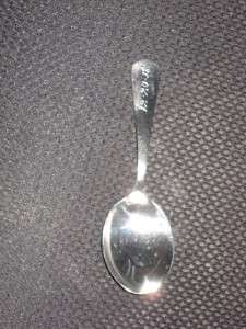 ANTIQUE STERLING SILVER BABY SPOON 16 GR DATED 1918  