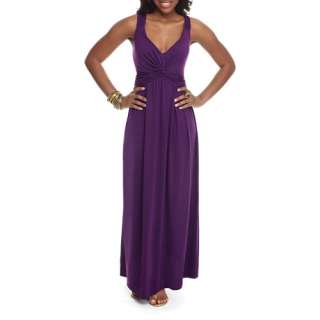 Miss Tina   Womens Twist Front Maxi Dress, Assorted Sizes  