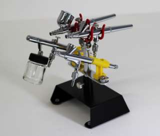 NEW AIRBRUSH HOLDER STATION TABLETOP STAND PAINT HOBBY  