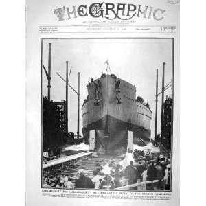  1909 DREADNOUGHT WAR SHIP PORTSMOUTH NEPTUNE