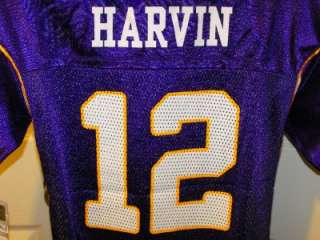 NEW Percy Harvin #12 Minnesota Vikings REEBOK YOUTH LARGE L 14 16 