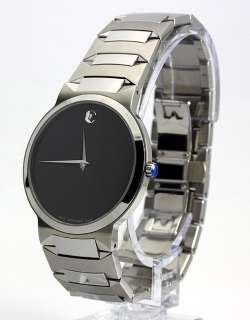 NEW AUTHENTIC MENS MOVADO TEMO MUSEUM WATCH STEEL 38 MM #84.G2.1886 