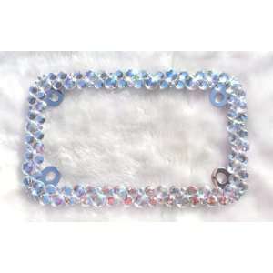  BLING Crystal AB color Rhinestone MOTORCYCLE license plate 