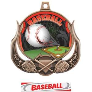 Baseball Ultimate 3 D Medal M 727C BRONZE MEDAL / DELUXE Custom 