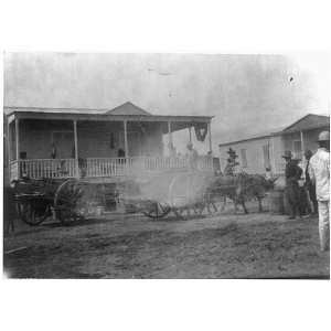  Scenes,Puerto Rico,1898,street scene,people,carts,house 