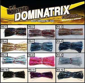   Skirts Coils Bucktails Spinnerbaits Jigs Bass Msuky Muskie Pike  
