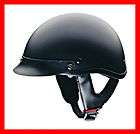 NEW Half Helmet Motorcycle Scooter Shorty Beanie Style DOT Leather 