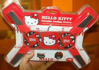 HELLO KITTY LAPTOP NETBOOK COOLING PAD STRAWBERRY RED  