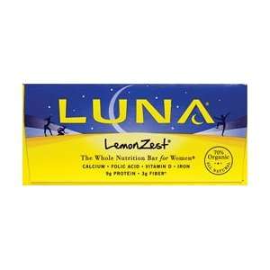 Lemon Zest 15 Bar(s) by Luna Bar