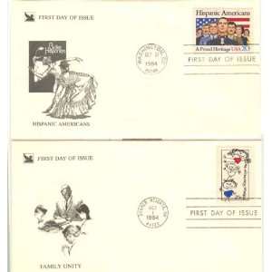  USA Two First Day Covers, Extra Fine Condition Hispanic 