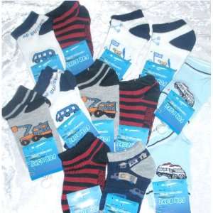   Boys Colorful 80% Cotton Ankle Spring Socks 2T   3T 
