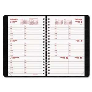   PlannerPLUS Weekly Appointment Book REDCB100NBLK