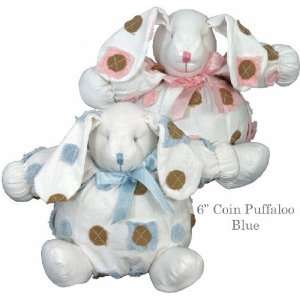   Coin Mini Patapoof Rabbit Plush for Baby (Blue with Brown) Baby