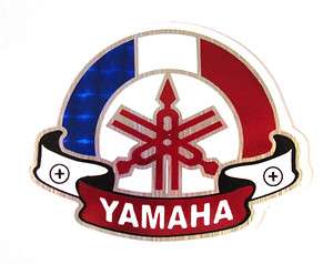 Yamaha Logo Racing Rare Motorcycle Car Window Helmet Foil Decal 