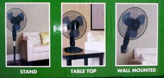 NEW Hunter 16 Oscillating 3 in 1 Table Stand Wall Fan  