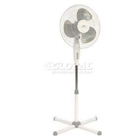 Lakewood 16 3 spd. Oscillating stand fan (white)