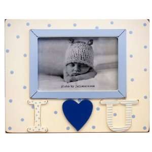  I Love You in Blue Picture Frame Baby