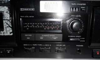 Sony Stereo Cassette Deck TC W365 Dual Player Recorder  
