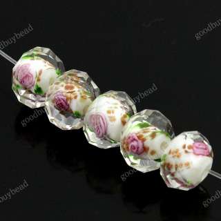   LAMPWORK GLASS SPACER LOOSE BEADS JEWELRY FINDINGS WHOLESALE 8X12MM