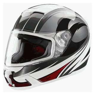  Z1R Venom Firecracker Helmet   Large/Silver/Black/Red 