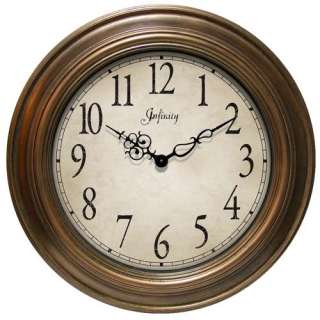 24 Large Round Wall Hanging Clock, Oversized Traditional Style w 