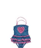 Hula Star Denim Doll Ruffle Swimsuit (Toddler/Little Kids) $19.99 ( 38 