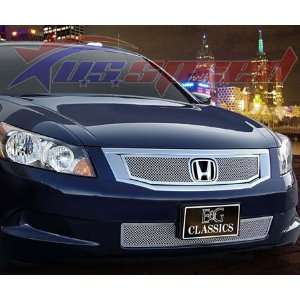  2008 2010 Honda Accord Wire Mesh Grille 2PC   4DR/4Cyl 
