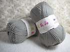  Soft Cashmere Milky Cotton baby Sock Yarn Lot;DK;250g;gr​ey