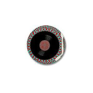   Psych Turntable Music Mini Button by  Patio, Lawn & Garden