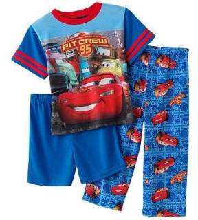 CARS 2 MCQUEEN Pajamas pjs Shirt PIT CREW 2T 3T 4T  