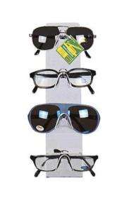 New Clear Plastic   4 Pair Counter Top Eyeglass/Sunglass Display 