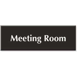  Meeting Room Outdoor Engraved Sign, 12 x 4 Office 