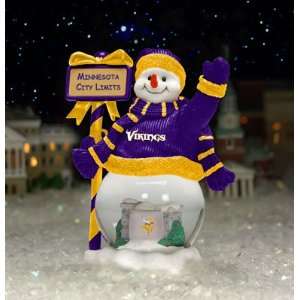  Minnesota Vikings Team City Limits Snowman NFL Football 