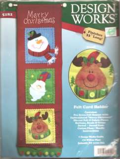 Design Works Christmas Felt Card Holder Kit Snowmen  