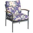  Pia Floral Outdoor Purple Patio Club Chair Cushion
