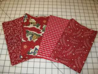 Fat Quarters   Holiday Red Blend, Set #3  