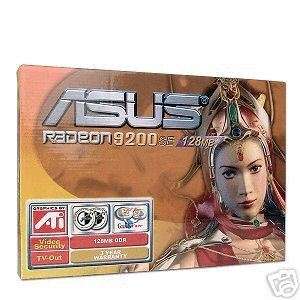 ASUS A9200SE RADEON 128MB DDR AGP VIDEO CARD NEW RETAIL  
