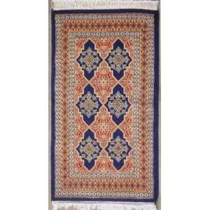   Rug with Wool Pile  a 3x4 Rug  An Authentic Hand Knotted Bokhara