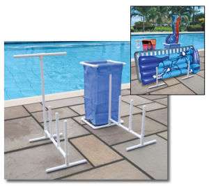 Organizer Caddy for Swimming Pool Floats & Towel Bar  