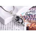   product content 1x black onyx gemstone necklace sterling silver gothic