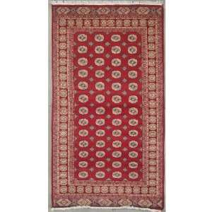 Pak Mori Bokhara Area Rug with Wool Pile    Category 5x8 Rug 