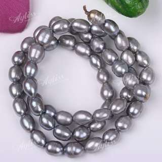 5mm GRAY FRESHWATER PEARL RICE Loose Beads 1 Strand  