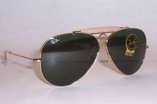NEW RAY BAN Sunglasses AVIATOR SHOOTER 3138 001 GOLD 58mm AUTHENTIC 