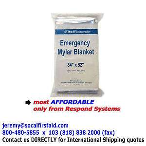Emergency Solar Thermal Mylar Blanket wholesale 40 blankets  