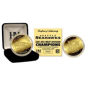   Seahawks 24Kt Gold Nfc West Division Champions Coin