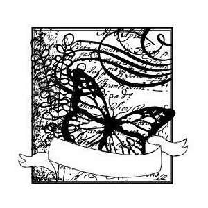  Butterfly Banner   Rubber Stamps Arts, Crafts & Sewing