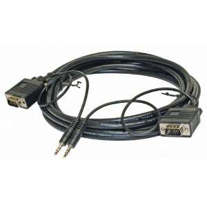  50 SVGA Monitor Cable With 3.5mm Stereo Audio Cable 