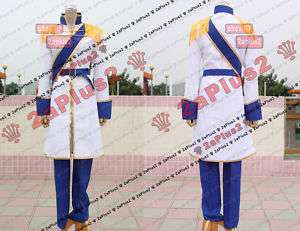 Kaito Vocaloid 2 white coat style Cosplay Costume  