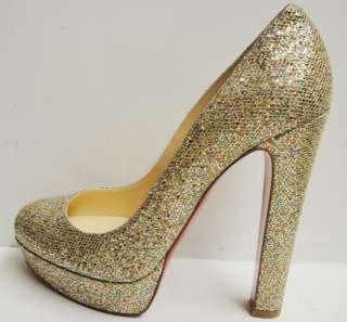 Christian Louboutin BIBI Glitter Platform Pumps Heels Shoes 37/38/40 